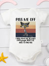 High Quality Infant Bodysuit – "Piss Me Off" Cartoon Print Baby Romper Jumpsuit for Newborn Boys & Girls – Comfortable 100% Cotton (0-24M)