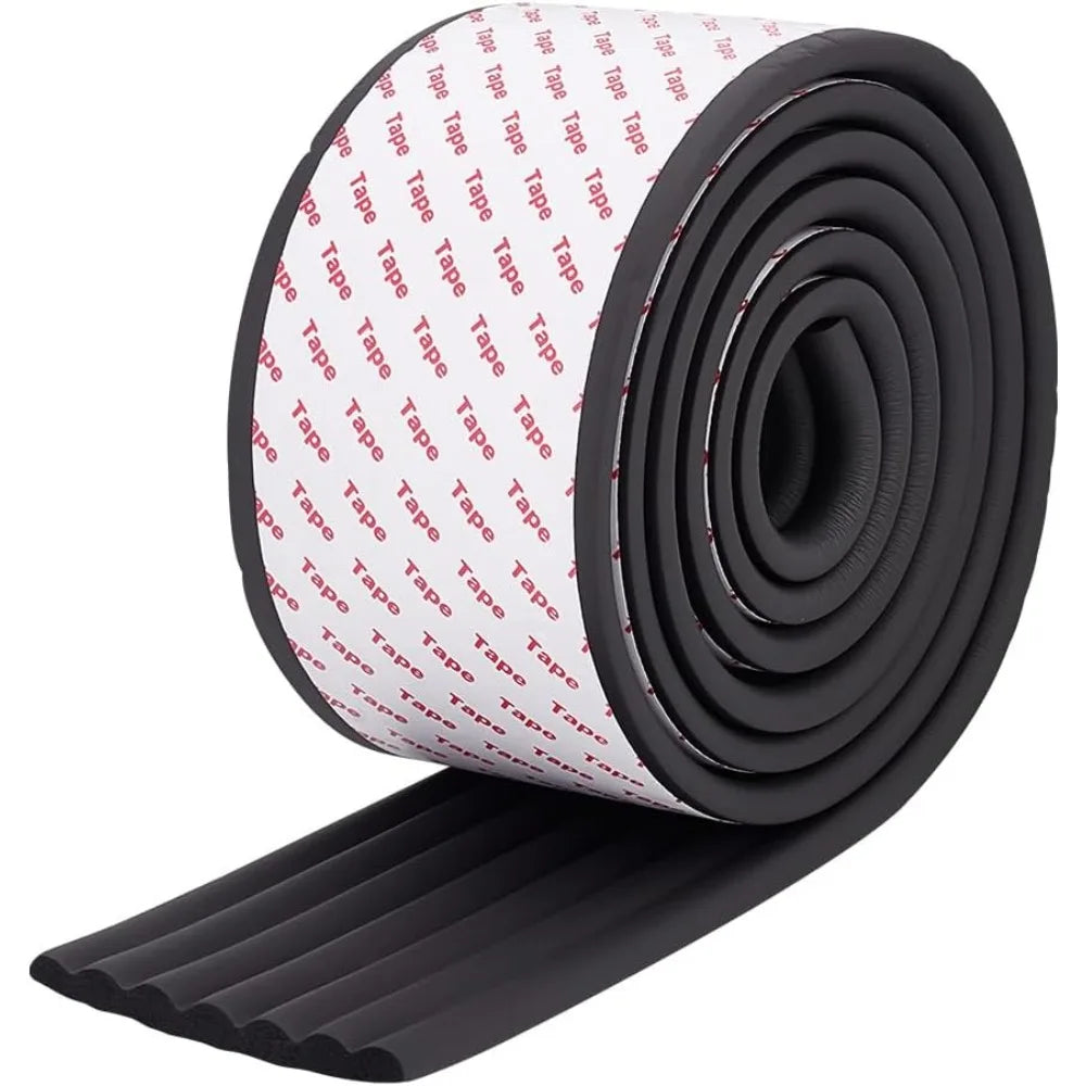 6.8 Feet Black Bunk Bed Ladder Pads, Soft Adhesive Ladder Covers, 81mm Wide Replacement Pads