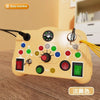 Montessori Busy Board Sensory Toy – Cartoon LED Light Switch Control Board, Travel Activity Game for Children Aged 2-4 Years Old