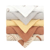 5 Pcs Baby Cotton Square Towel – Muslin Cloth, Infant Hand/Face Washcloth, Feeding Bib, Burp Cloth & Saliva Towel - Kidzy Market