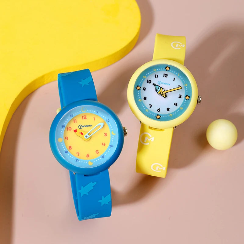 UTHAI CA04 Waterproof Silicone Electronic Quartz Digital Watch for Little Boys and Girls High School Kids