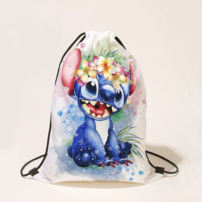 Disney Stitch Cartoon Drawstring Bag for Boys and Girls | Party Gifts, Birthday Decorations, and Backpack - Kidzy Market