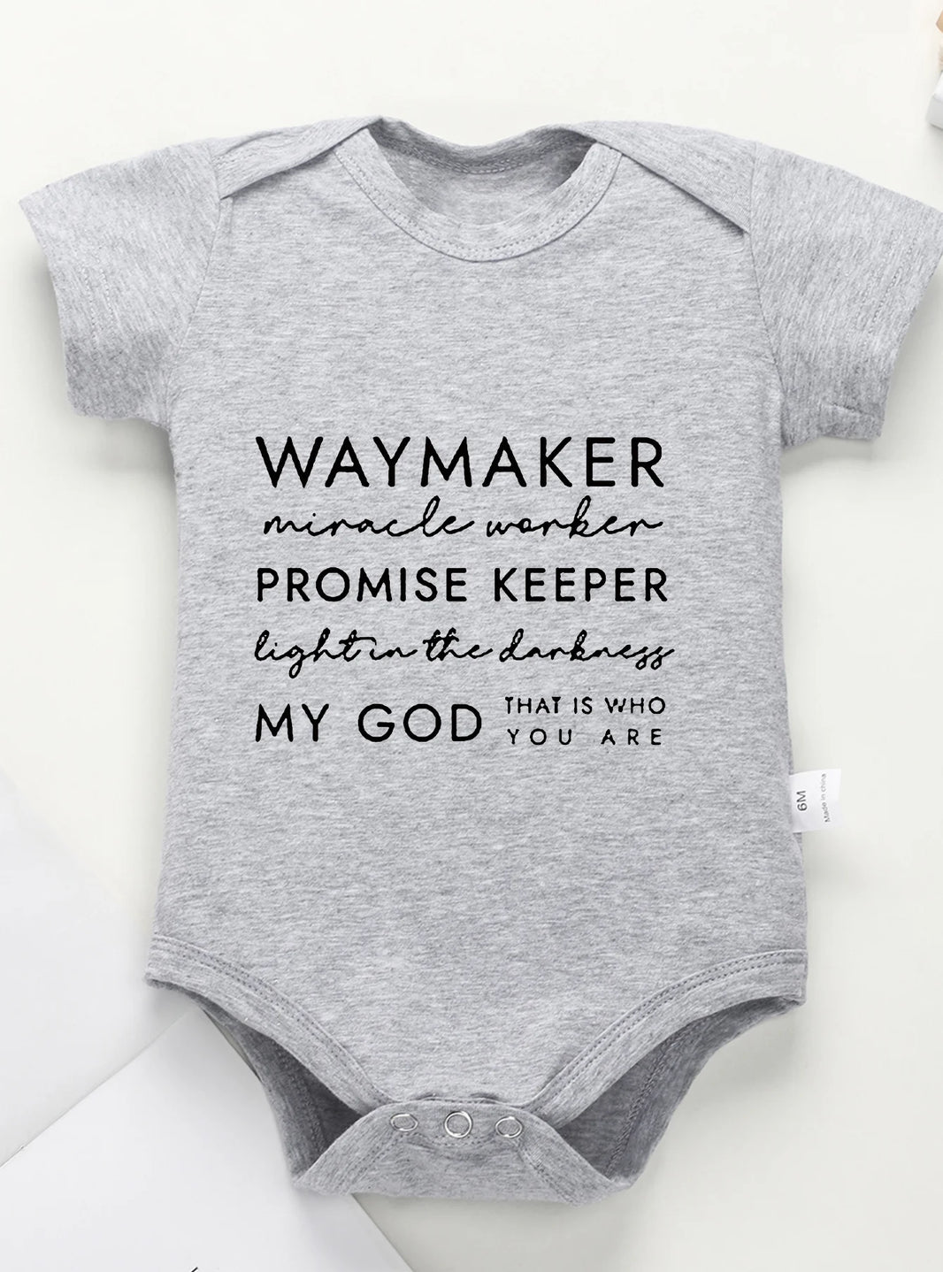 Infant Harajuku Baby Bodysuit – “My God, That’s Who You Ask” Toddler Romper for Boys & Girls – Newborn Jumpsuit