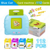 Montessori Education Flash Cards Machine - Early Educational Learning English Electronic Audio Book Toy for Children, Birthday Gift