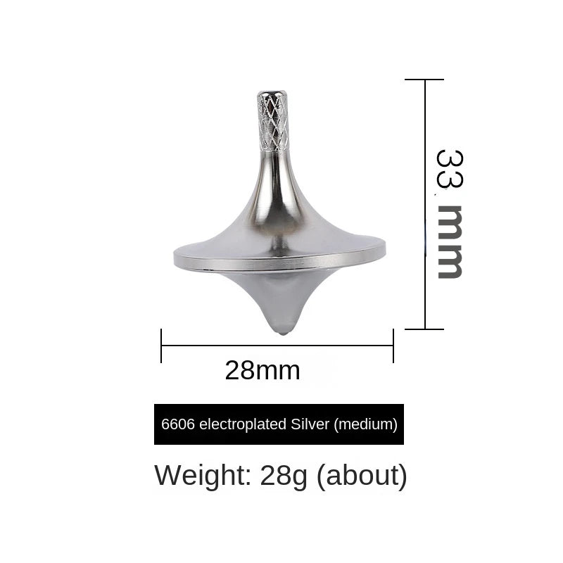 Metal Brass Gyroscope Spinning Top Fidget Toy (Mini Desktop Spinner, 1.5 in)