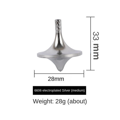 Metal Brass Gyroscope Spinning Top Fidget Toy (Mini Desktop Spinner, 1.5 in)