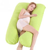 U-Shaped Pregnancy Pillow - Pure Cotton Lumbar Support & Backrest Cushion for Pregnant Women, Multi-Function Full Body Pillow