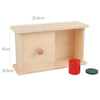 Wooden Montessori Baby Toy – Object Permanence Coin Box and Ball Drop for Sensory, Fine Motor Skills, and Early Education, Ages 1-3 Years