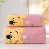Winnie Bear Cartoon Bath Towel – Soft Coral Velvet Towel for Kids 35x75cm / 70x140cm