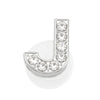 Glitter Rhinestone Alphabet Shoe Charms — Crystal Letter PVC Shoe Decoration for Clogs, Backpacks & Wristbands (2.5–3 cm / 0.98–1.18 in) - 1 Piece