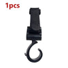 2-Pack Universal Stroller Hooks - Heavy-Duty Pram & Diaper Bag Hangers, Carabiner Clips for Trolleys