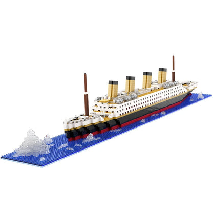 Small Particle Building Block Set – Titanic Cruise Ship Assembly Toy, Giant Puzzle Brick Model Kit, Desktop Birthday Gift for Kids
