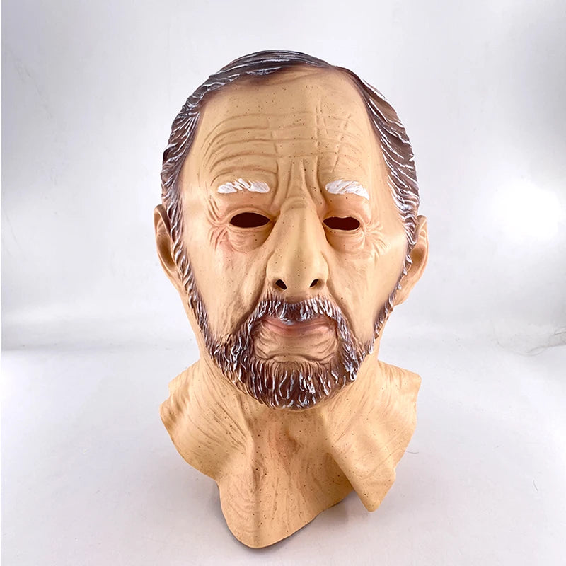 Realistic Full-Head Latex Celebrity Mask for Adult Men – Halloween Costume Accessory