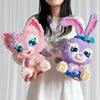 Kawaii Stellalou & Linabell 27 cm (10.6 in) Building Block Figure Set - Desktop Puzzle Toy Gift