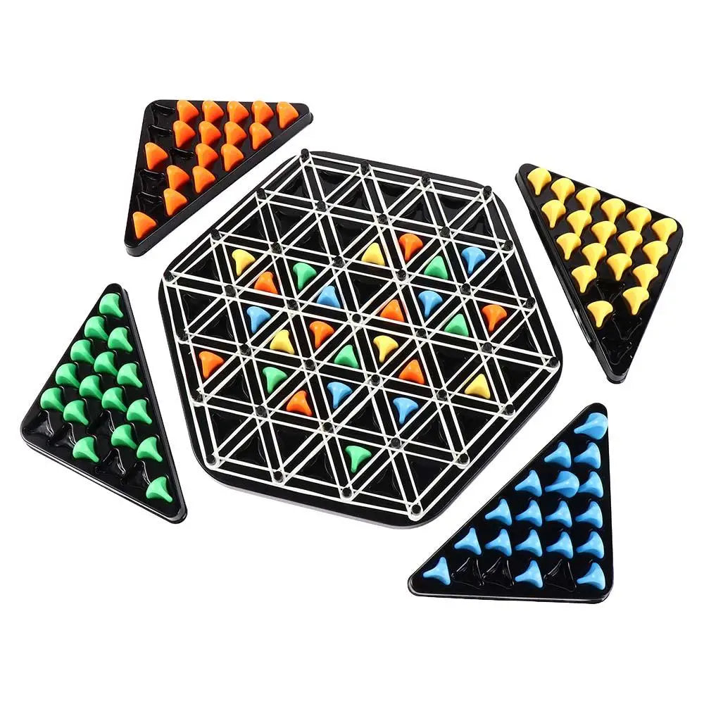 Rubber Band Geometry Chain Chess Logical Thinking Parent-Child Interaction Triangle Chess Desktop Game