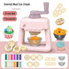 Children's Colored Clay Noodle Machine Kit - DIY Play Dough Tools with Ice Cream Mold, Slime Toys for Kids, Birthday Gift
