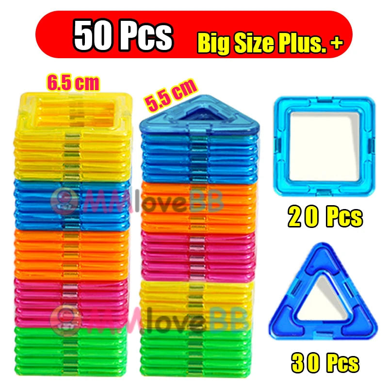 Magnetic Building Blocks Big and Mini Size DIY Construction Set