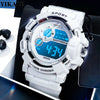 YIKAZE Kids Fashion Luminous Waterproof Alarm Clock Watch for Boys and Girls Student Smart Electronic Gift