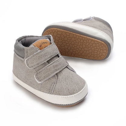 New Baby Shoes Retro Leather Boy Girl Multicolor Toddler Rubber Sole Anti-Slip First Walkers Infant Moccasins