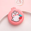 Princess Air Cushion Massage Hair Brush – Cute Cartoon Animal Fruit Comb with Mirror for Girls & Kids, Portable Makeup Tool