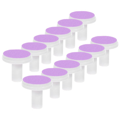 12 PCS Spare Grinding Head Accessories for Electric Baby Nail Polisher – File Pad Tools, Sanding Plastic Infant Pads & Scissors