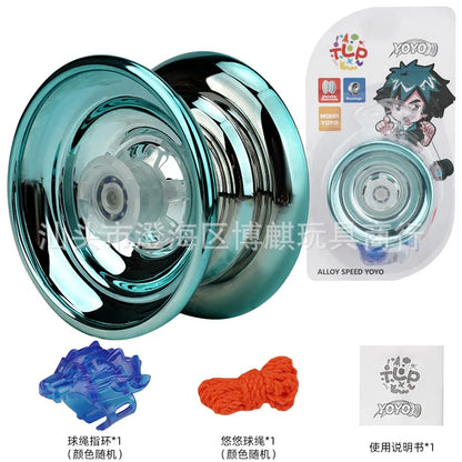 Professional Aluminum Metal Yoyo - Beginner-Friendly Yo-Yo for Kids and Adults with Accessories