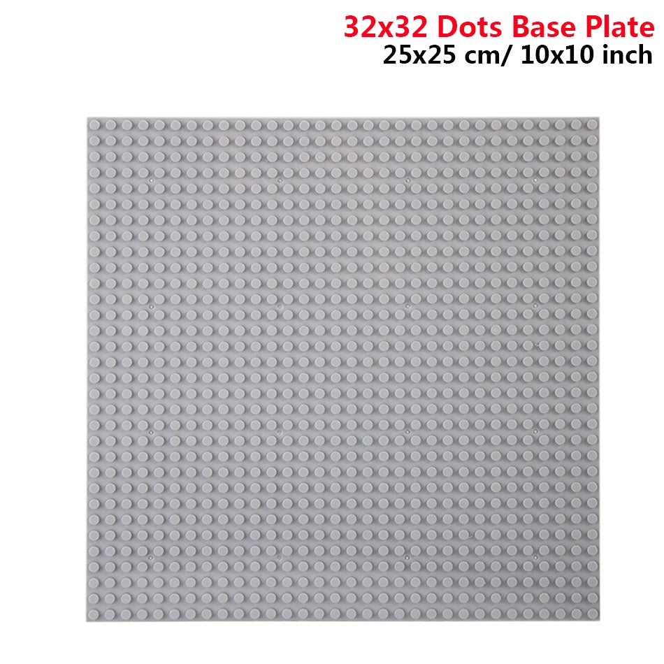 32x32 and 32x16 Dots Classic Building Blocks Base Plates – MOC DIY Small Bricks for City Figures and Kids Toys