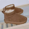 Kids Winter Fur Slippers Classic Ankle Snow Boots Warm Slip-On Shoes