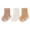 3 Pairs Newborn Baby Socks - Autumn Warm, Breathable Non-Slip Stockings | Solid Fashion Socken for Boys & Girls, Kids Clothes Accessories