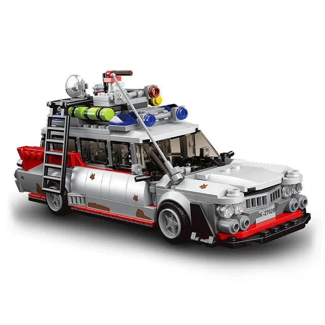 MOC Mini Ghost Movie Car – Technology Building Blocks Model for Kids