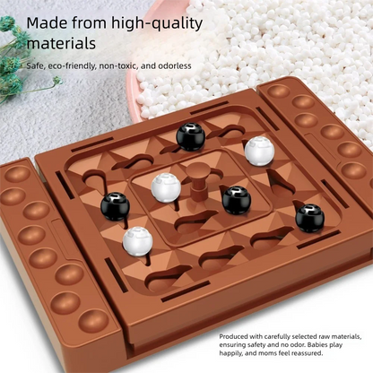 Interactive Touch Flip Black and White Chess Thinking Reasoning Toy Intelligent Tabletop Board Game Fun Chess Track Game