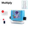 Double-Head Math Rolling Stamp Number Roller for Kids - Addition & Subtraction Practice Within 100