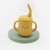 New Cartoon 120ML Baby Silicone Sippy Cup - BPA-Free, Portable Snack Storage Container, Leakproof Trainer Feeding Cup