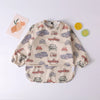 Baby Toddler Long Sleeve Waterproof Art Smock Feeding Bib with Pocket – Scarf Apron, Burp Cloth & Bandana Bib for Boys and Girls - Kidzy Market
