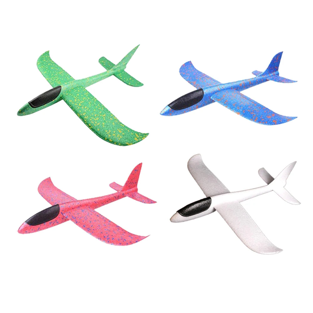 Large Foam Plane Glider 36 cm (14.17 in) and 48 cm (18.9 in) Hand Throw Airplane Outdoor Kids Toy Gift