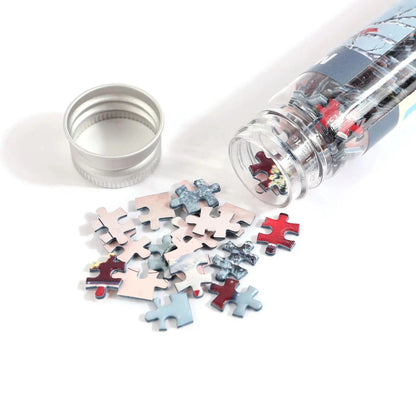 150pcs Test Tube Puzzle, Strolling in the Rain Mini Travel Puzzle, Christmas Gift, Paris Tower, New Year Decoration