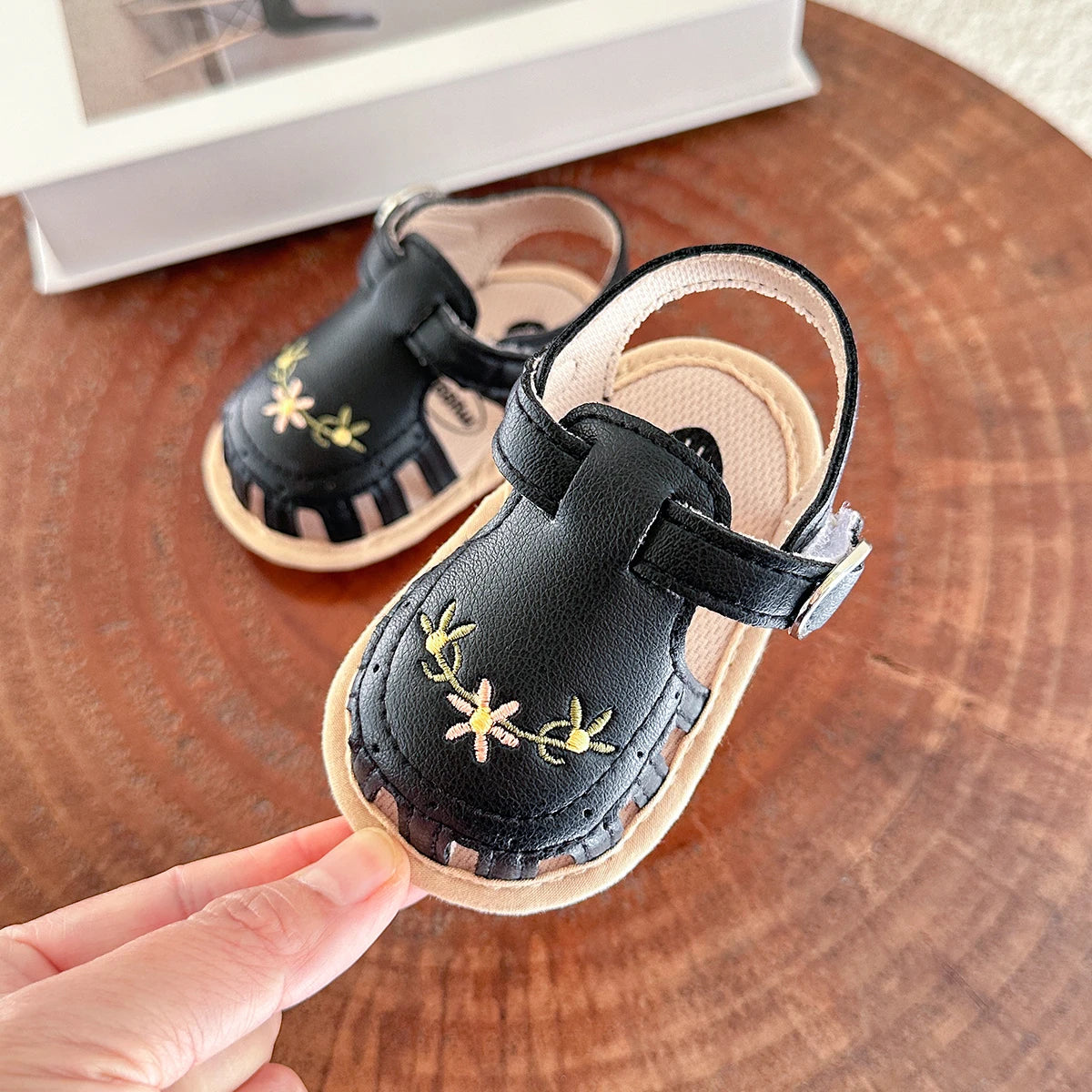 Infant Baby Sandals – Summer Crib Shoes, Flat First Walkers for Boys & Girls, Wedding Dress Shoes