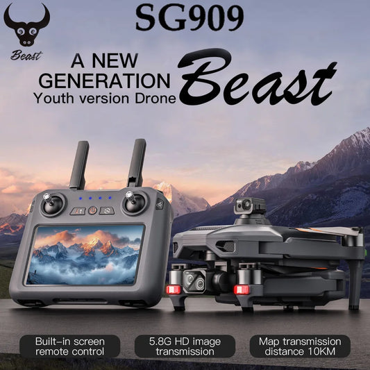 4K Camera RC Drone – ZLL SG909 with 3-Axis Gimbal, WIFI, Obstacle Avoidance, and Touch Screen