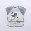 Waterproof Long-Sleeve Baby Bib – Cute Cartoon Apron with Pocket for Self-Feeding (0-3Y) - Kidzy Market