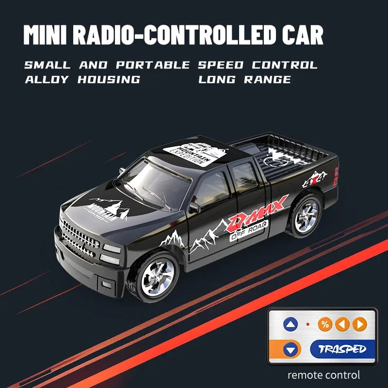 Mini 1/64 Alloy RC Car with 60-Minute Run Time