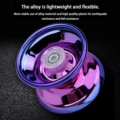 Professional Aluminum Metal Yoyo Ball - Competitive Yo-Yo for Beginners, Kids, and Adults with Accessories