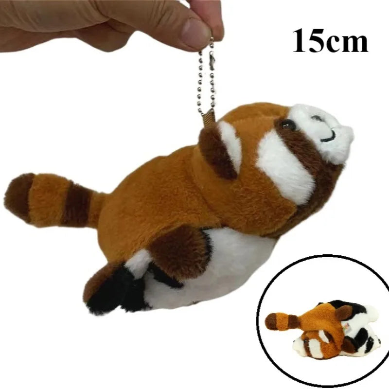 Red Panda Plush Backpack – Cute Fur Plushie Crossbody and Soft Shoulder Bag for Women