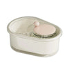Rotating Portable Fruit Cleaner Bowl Vegetable Spinner Dryer Manual Lettuce Washer Kitchen Drainer Basket