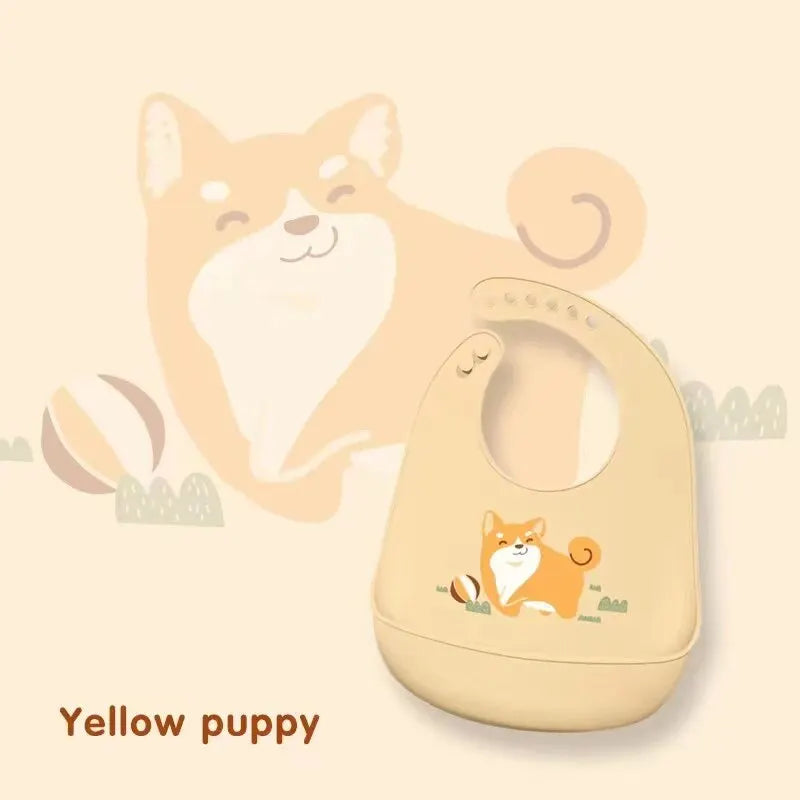 Adjustable Baby Bibs with Animal Pictures | Waterproof Cartoon Saliva Dripping Bibs | Newborn Feeding Aprons | Different Styles - Kidzy Market