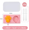 Silicone Cartoon Animal Popsicle and Ice Cream Mold with Lid and Sticks