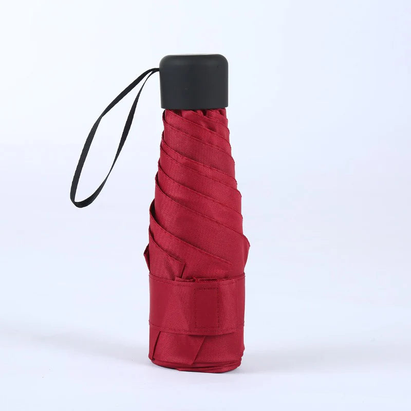 Mini Ultralight 5-Fold Pocket Travel Umbrella - Windproof, Compact Folding Umbrella with UV Protection for Men & Women