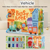 Busy Book for Kids – Animals, Vehicles, Dinosaurs Stickers, Matching Numbers and Letters, Interactive Learning Activity Book