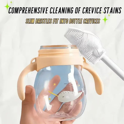 Bottle Washing Brush, Soft Scrubber for Cleaning Sports Bottles, Coffee Pots, Wine Glasses, Mugs & Baby Bottles