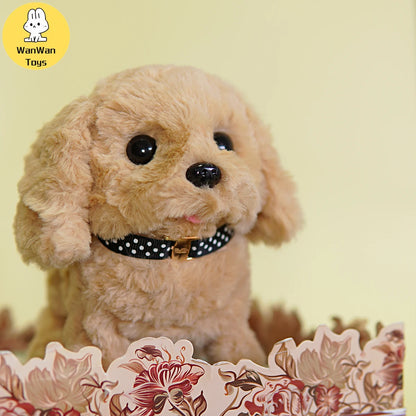 Electric Plush Toy Puppy, Cute Teddy Dog for Kids and Adults, Birthday & Holiday Gift