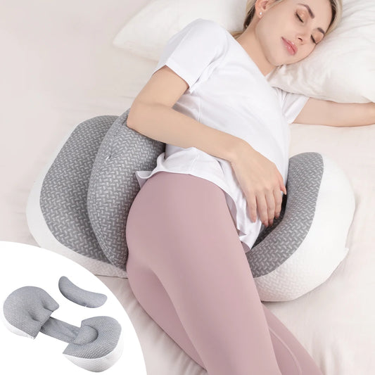 Pregnancy Pillow - Waist Protection & Side Sleeping Support Pillow for Pregnant Women